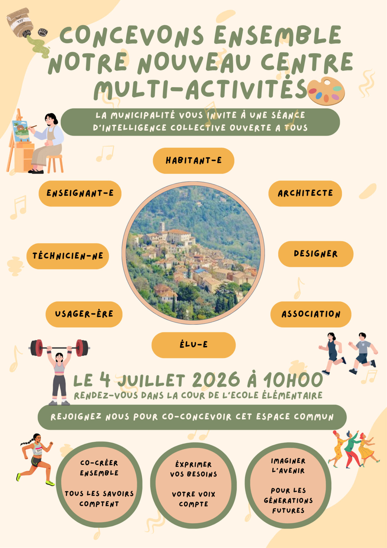 Concevons ensemble notre futur Centre Multi-Activités - Samedi 4 juillet à 10h