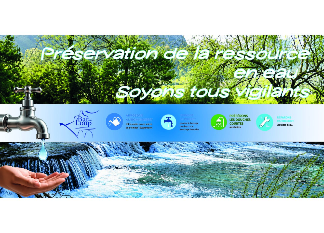 Préservation de la ressource en eau : soyons tous vigilants